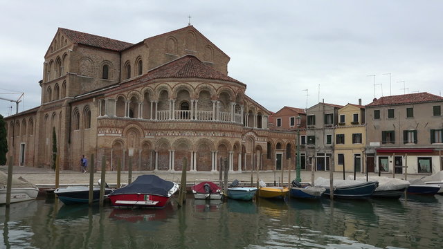 Venice Italy Murano canal Santa Maria e San Donato 4K 034