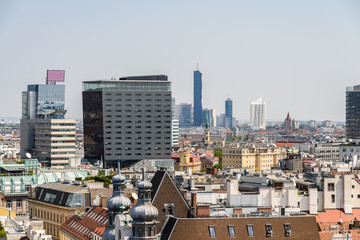 Aerial View Of Vienna City Skyline