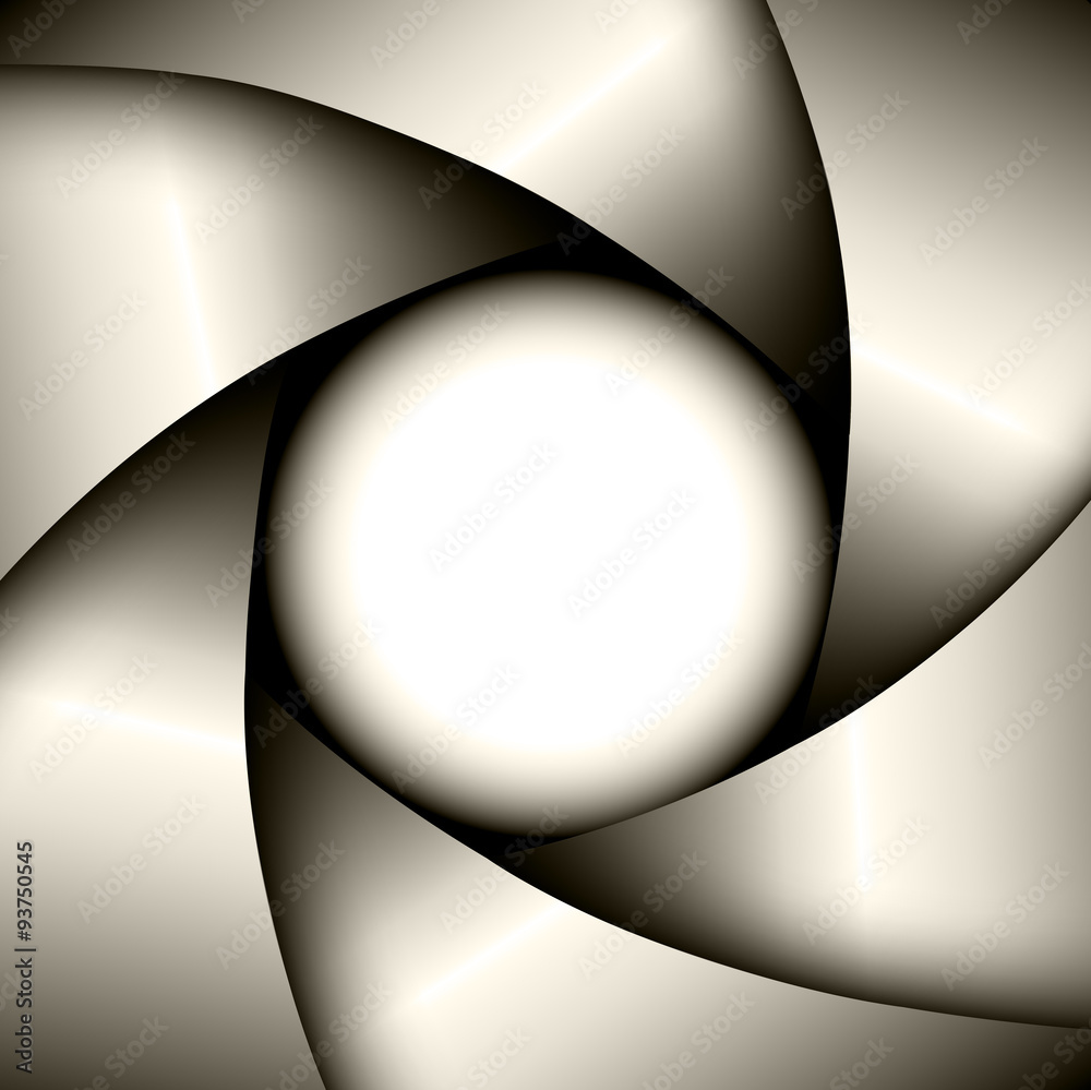 Poster Abstract Background with camera lens shutter