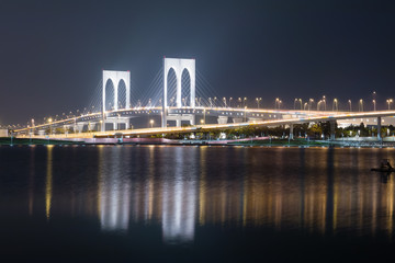 Sai Van Bridge at night