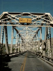 Obraz premium aged and worn vintage photo of old bridge