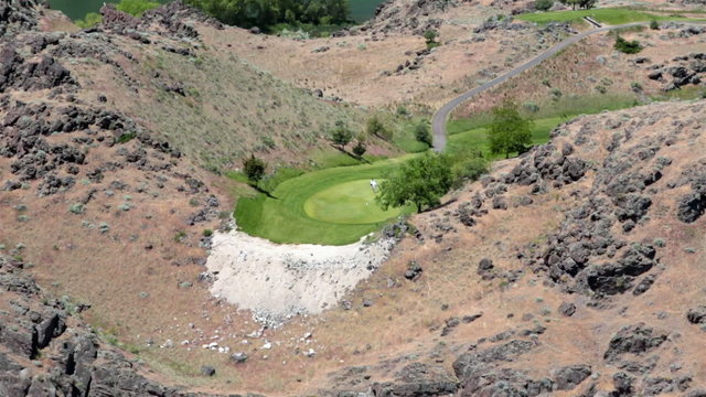 Golf course Twin Falls Idaho Snake River gorge HD 8049