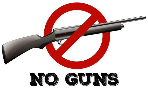 Sign with no guns allowed