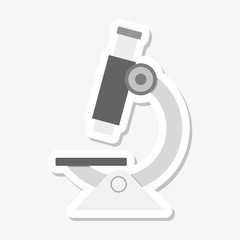 Microscope icon sticker