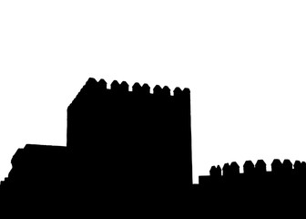 castillo cristiano en la alcazaba de almeria