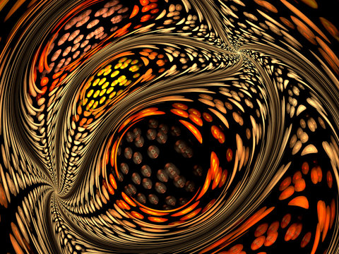 Abstract digitally generated image dragon eye