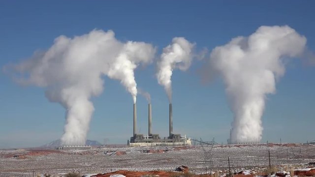 Page Arizona Navajo Generating electricity plant pollution fast 4K 069