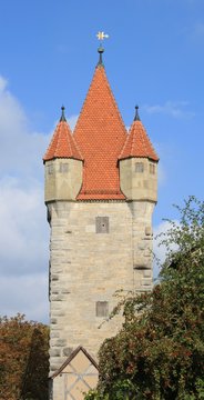 mittelalterliche Architektur in Rothenburg ob der Tauber