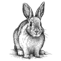 engrave rabbit illustration