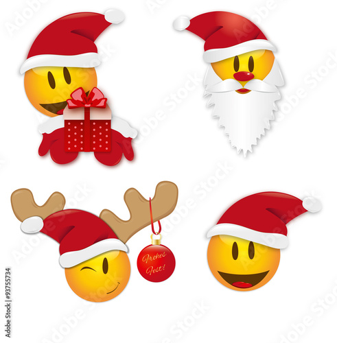 &quot;Smiley Sammlung Weihnachten&quot; Stock image and royalty-free vector files
