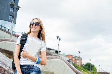 Student with tablet pc