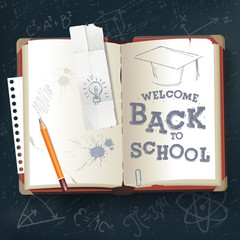 Back to School  open book