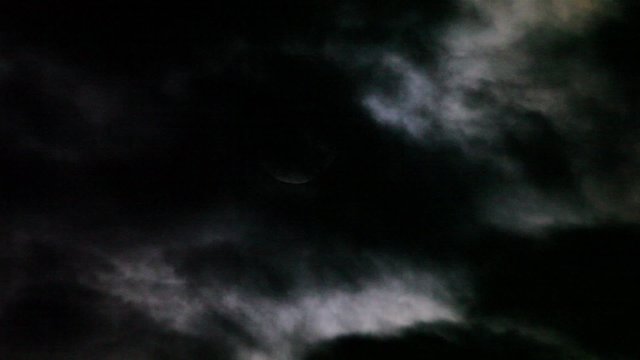 Supermoon Large Bright Moon with cloud real. 500 mm.