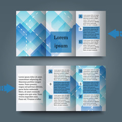 Brochure template with abstract background. 