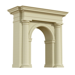 Perspective view of a classic arch