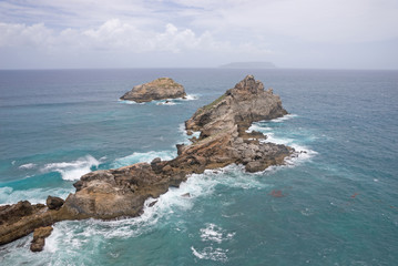 Fototapeta na wymiar Pointe des Colibris in Guadeloupe