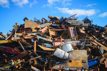 Scrap Steel recycling prepared for smelting in steel industry