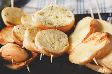 Delicious garlic bread