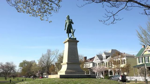 Fredericksburg Virginia Historic Mercer Monument 4K