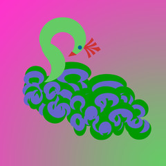 Obraz premium Peacock abstract