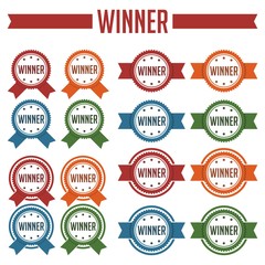 Award medal winner prize badge Vector Emblem 