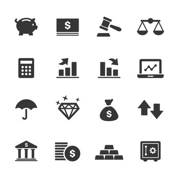 Finance icon set