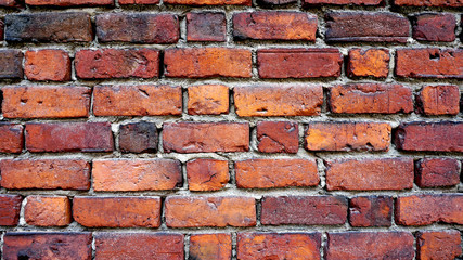 Red Brick wall horizontal