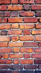 Red Brick wall vertical