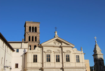 Fototapeta na wymiar Rome,Italy,church,Basilica di San Bartolomeo all'Isola.