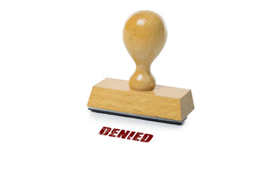Denied Rubber Stamp