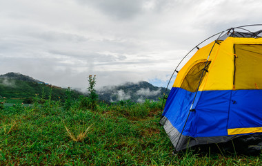 Tent and the mist view_02