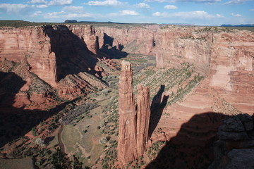 Spider Rock in Canyon de Chelly National Monument in Arizona, USA