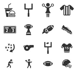 American football simply icons