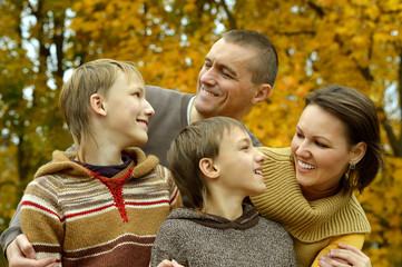 Fototapeta premium Portrait of family relaxing