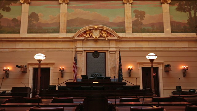 Utah State Capital Senate Chamber zoom HD 4760