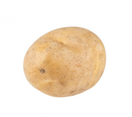 Potatoes on white background
