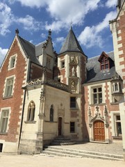 Fototapeta na wymiar Entrata del Castello di Clos Lucé, Loira, Francia
