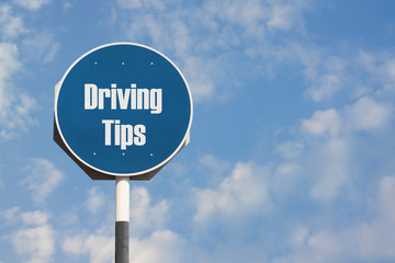Driving Tips Sign