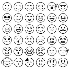 Smiley Icons, Emoticons, Facial Expressions, Internet - 93772364