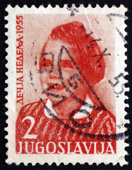 Postage stamp Yugoslavia 1955 Girl