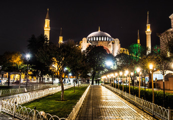 Fototapeta na wymiar Hagia Sophia Mosque in Istanbul