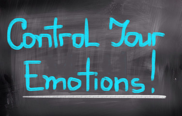 Control Your Emotions Concept