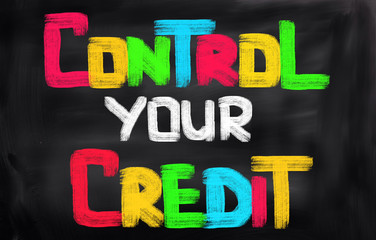Obraz premium Control Your Credit Concept