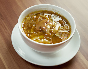 home made mushroom soup