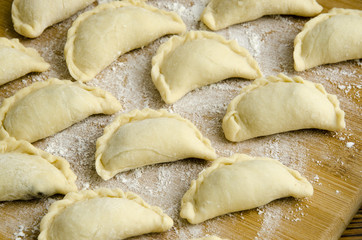 Dumplings with mushrooms 