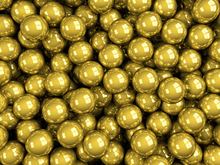 balls gold glossy