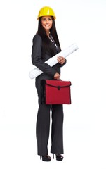 Beautiful architect woman.