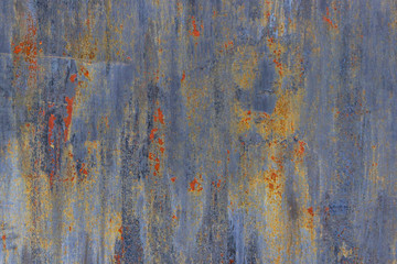 old  iron multi-colored wall