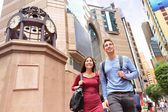 Hong Kong Times Square Causeway Bay People Walking