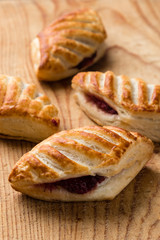 puff pastry with jam